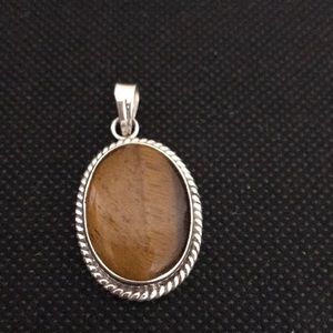 Mexican Sliver Tiger Eye Pendant